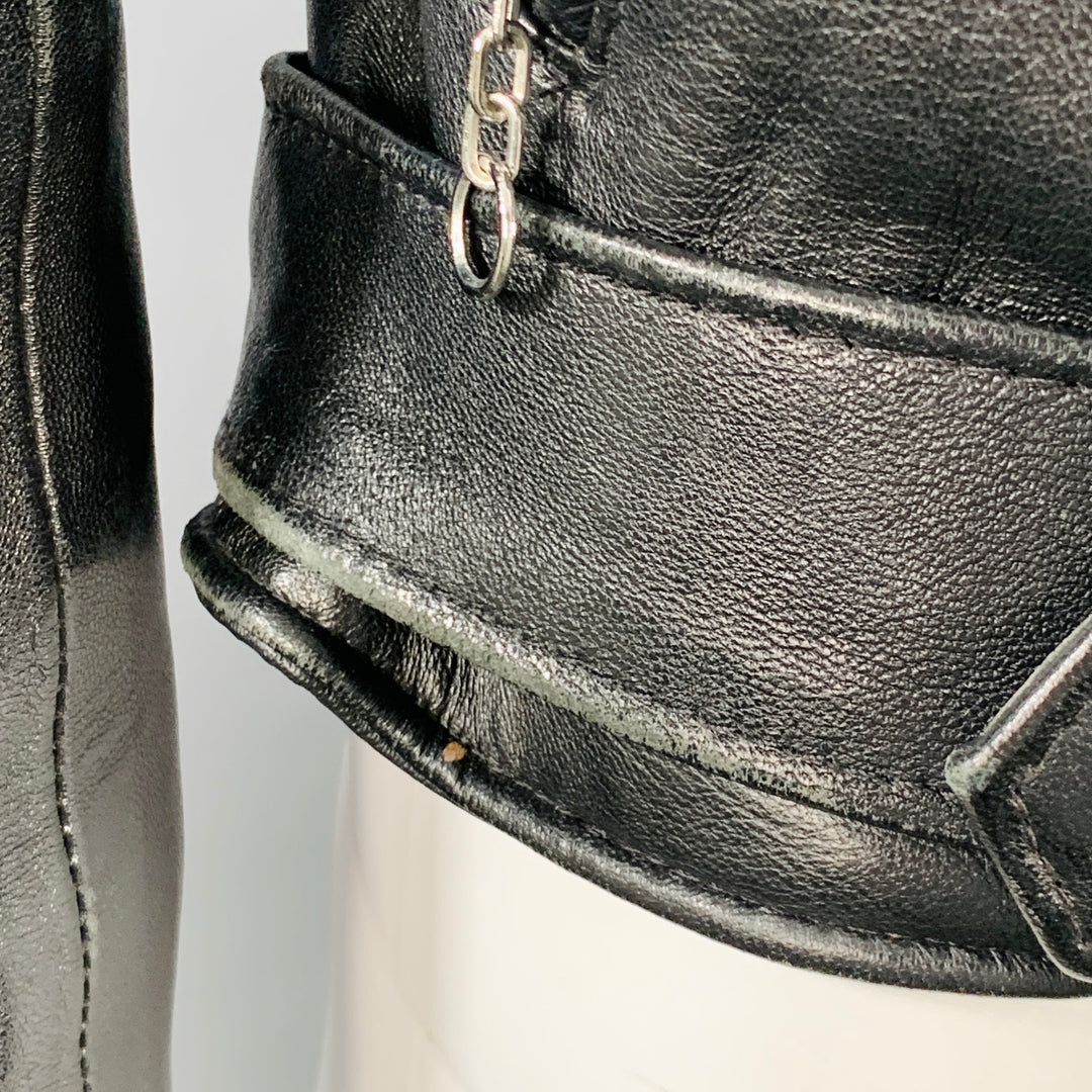 PERFECTO by SCHOTT Size S Black Leather Motorcycle Jacket
