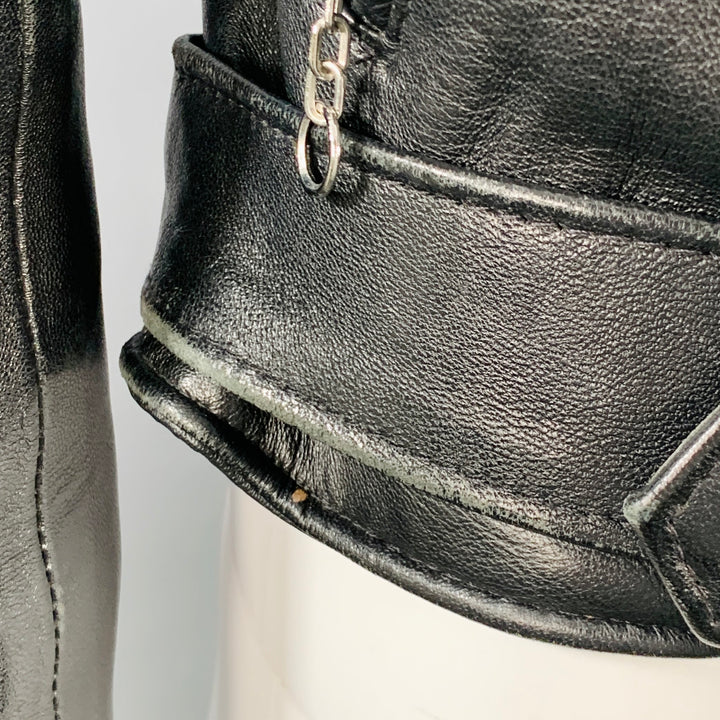 PERFECTO by SCHOTT Size S Black Leather Motorcycle Jacket