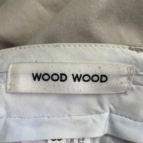 WOOD WOOD Size 30 Aaren Cream Cotton Pleated Casual Pants