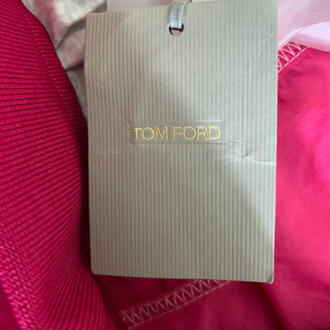 TOM FORD Size M Pink White Polyamide Contrast Stitch Casual Pants