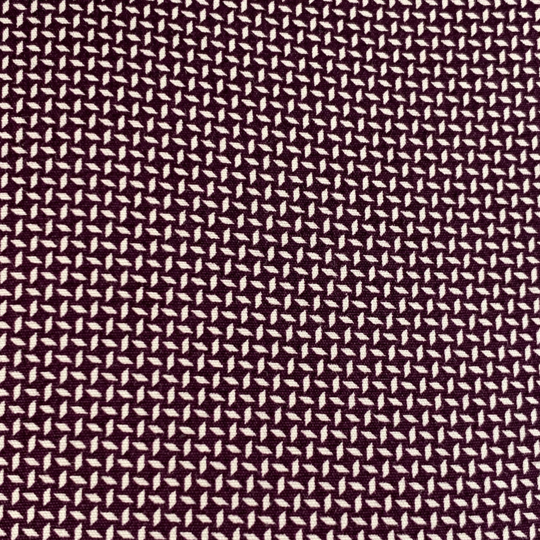 TED BAKER Size XS Femme Purple White Geometric Cotton Spread Collar Long Sleeve Shirt