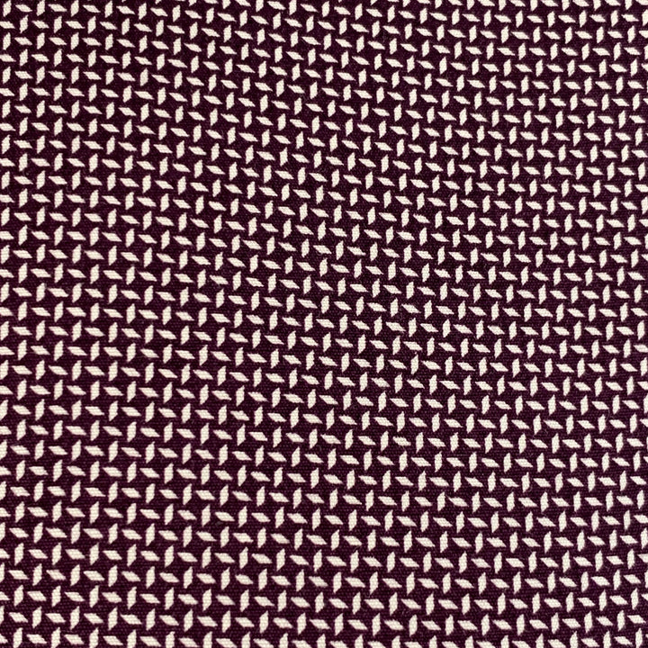 TED BAKER Size XS Femme Purple White Geometric Cotton Spread Collar Long Sleeve Shirt
