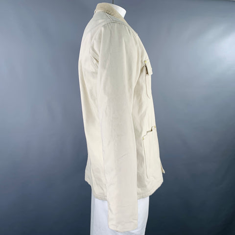CARHARTT Size XL Michigan Cream Cotton Large Pockets Jacket