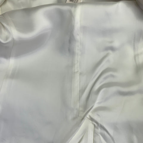 HELMUT LANG Size 0 Cream Viscose Cotton Woven Jacket Blazer