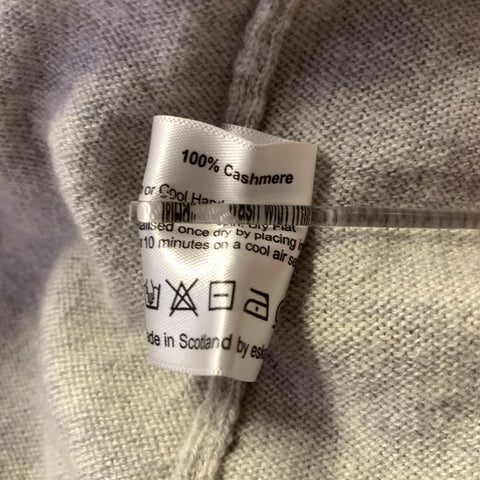 ESKANDAR Size M Light Grey Cashmere Sweater