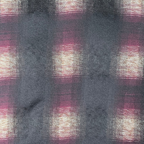 NEEDLES Size XS Black Burgundy White Plaid Snaps Jacket