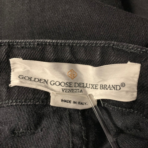 GOLDEN GOOSE Size 33 Black Cotton Blend Skinny Jeans