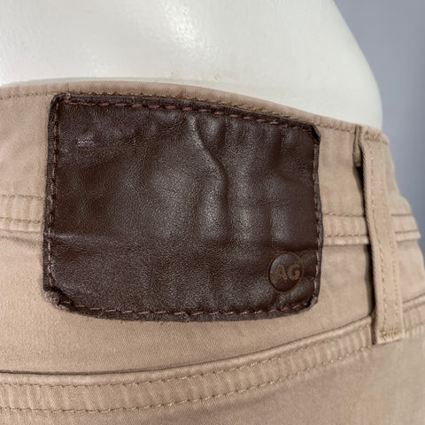 ADRIANO GOLDSCHMIED Taille 36 Everett Khaki Coton Mélangé Jean Coupe Pantalon Décontracté
