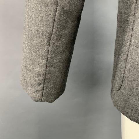 PAUL SMITH Size S Heather Grey Quilted Wool Notch Lapel Sport Coat
