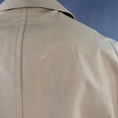 BROOKS BROTHERS Size XL Beige Cotton Trenchcoat