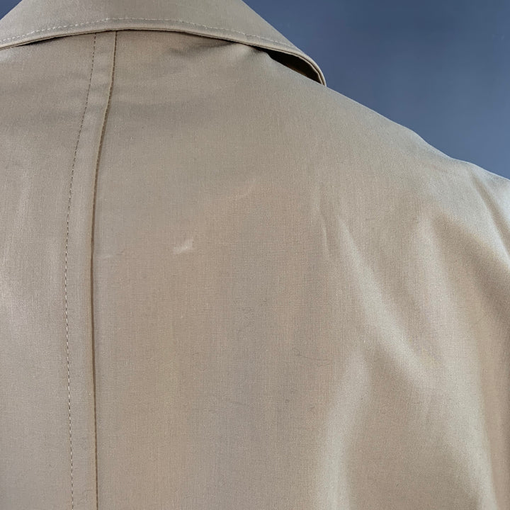 BROOKS BROTHERS Size XL Beige Cotton Trenchcoat