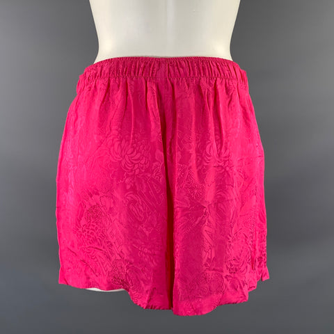 BALENCIAGA Size 34 Pink Viscose Jacquard Pajama Set