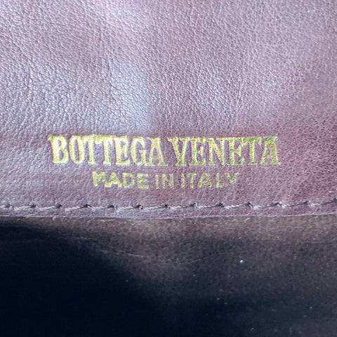 BOTTEGA VENETA Intrecciato Brown Woven Leather Crossbody Bag