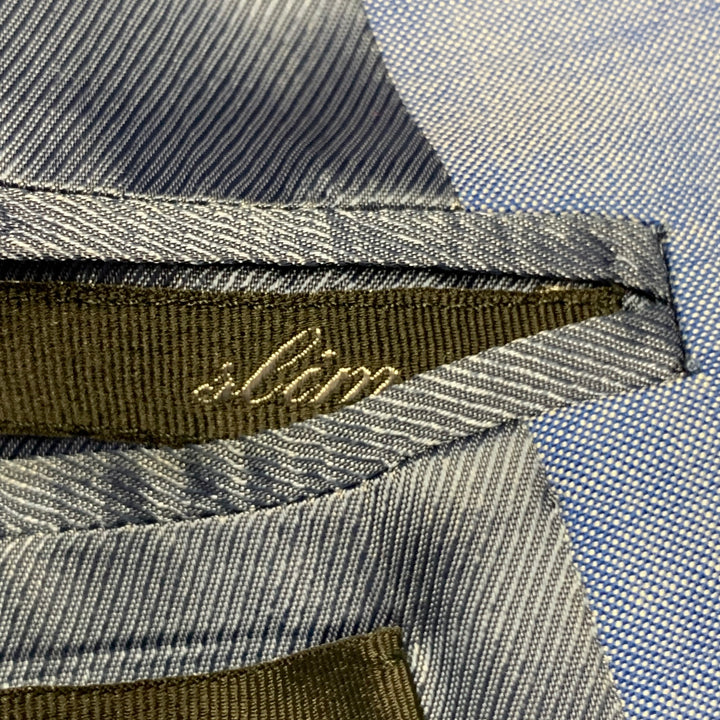 VIKTOR & ROLF Size 42 Blue Virgin Wool Peak Lapel Sport Coat