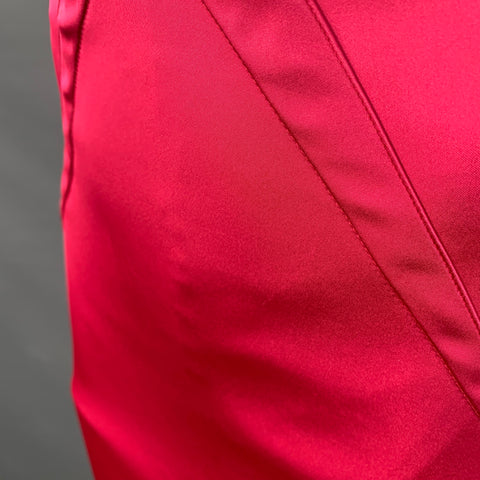 D&G by DOLCE & GABBANA Size 4 Pink Fuchsia Satin Cap Sleeves Cocktail Dress