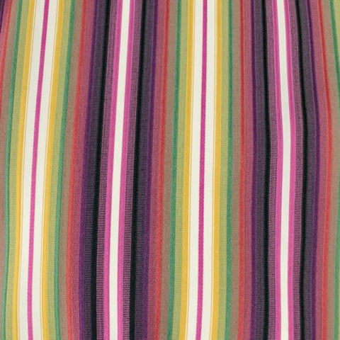 ETRO Size XL Purple Green Stripe Cotton Button Up Long Sleeve Shirt