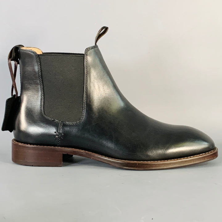RODD & GUNN Size 10 Farmlands Black Leather Ankle Chelsea Boots