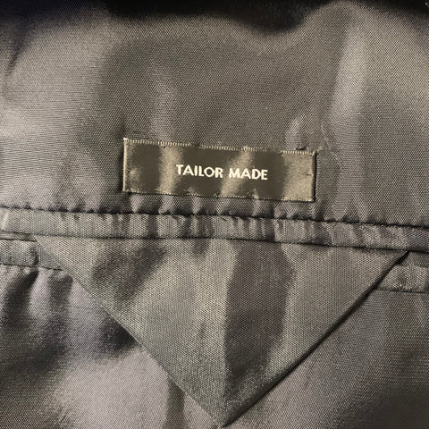 JIL SANDER FW2021 Chest Size 42 Black Wool Cashmere Notch Lapel 36 32 Suit