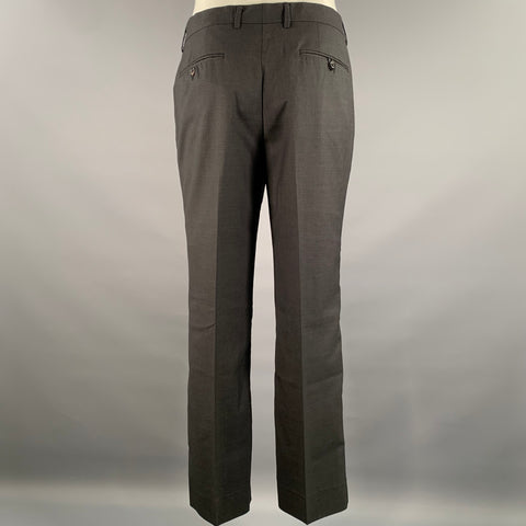 ONASSIS Size 42 Grey Wool 2 Piece Vest Trouser Set