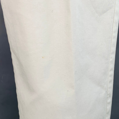 BONOBOS Size 32 White Cotton Blend Straight Zip Fly Casual Pants