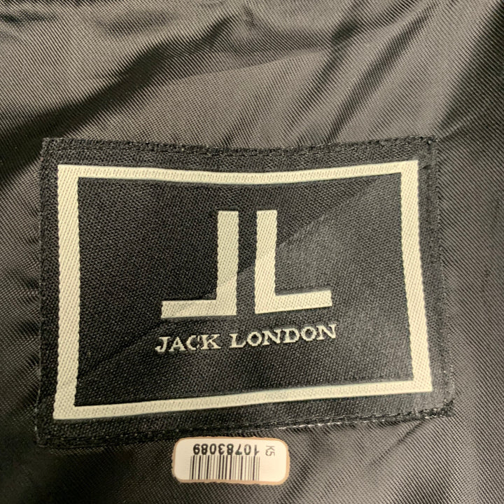 JACK LONDON Size 40 Grey Wool Blend Toggle Hooded Coat