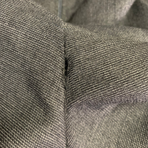 LOVA Size 44 Grey Wool Blend Single Button Notch Lapel Suit