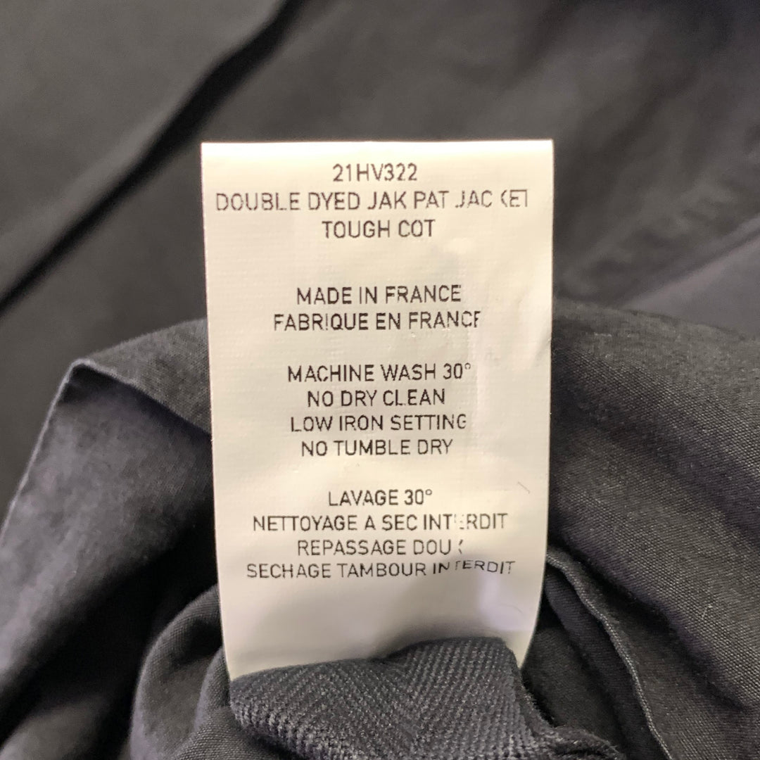 CASEY CASEY Size L Black Cotton Blend Blazer