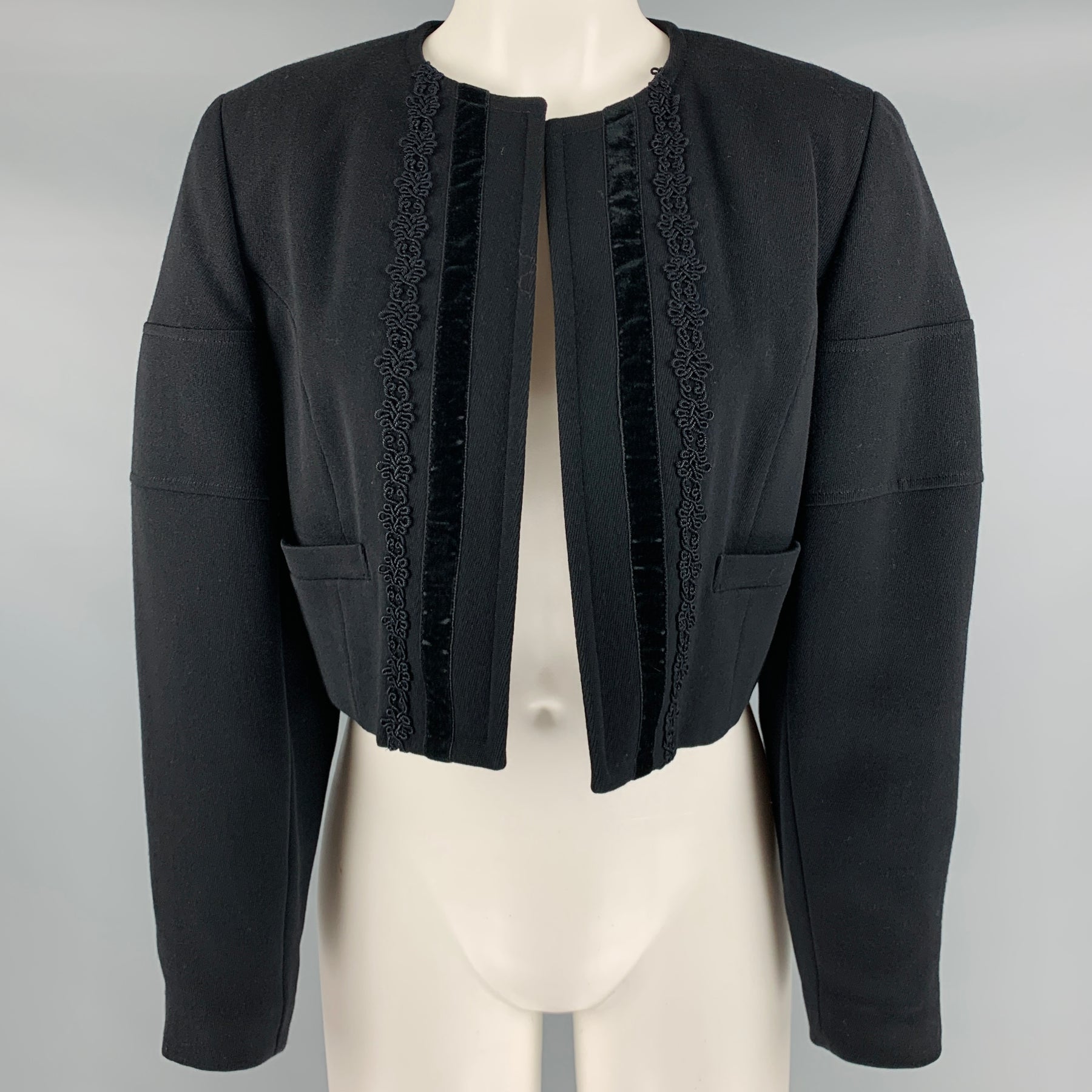 ジャケット・アウター AD1989 COMME des GARCONS wool blouson COMME des GARCONS 1989 Size S Black Wool Polyester Jacket – Sui