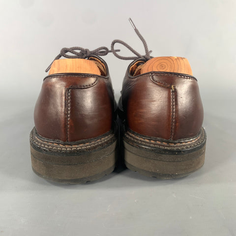 ALDEN Size 7 Burgundy Brown 9432S Leather Lace Up Shoes