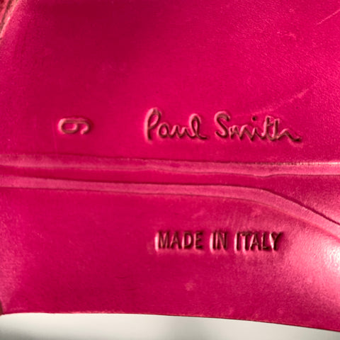 PS by PAUL SMITH Size 7 Pink Leather Slip On Loafers