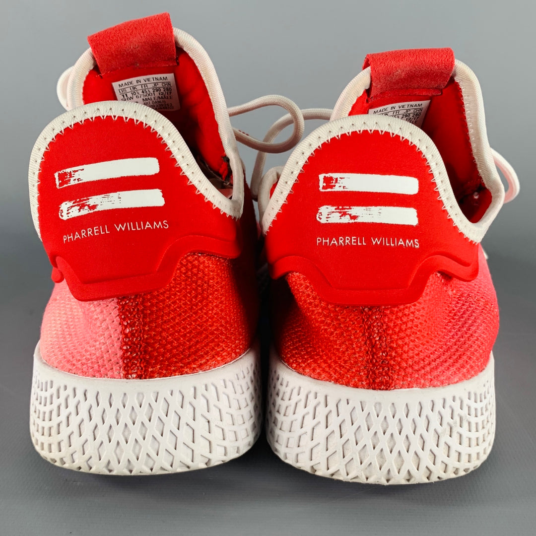 ADIDAS x PHARRELL WILLIAMS Size 11 Red Ombre Nylon Lace-Up Sneakers – Sui  Generis Designer Consignment