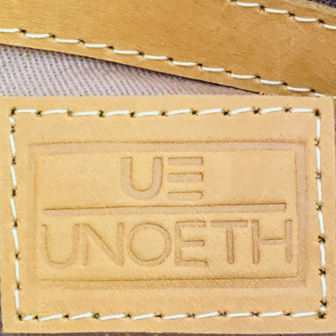 Sac cabas UNOETH en cuir jaune moutarde