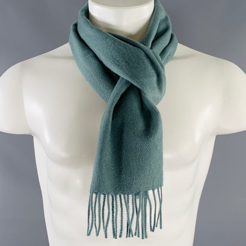 O'CONNELL'S Green Jade Cashmere Fringe Scarf