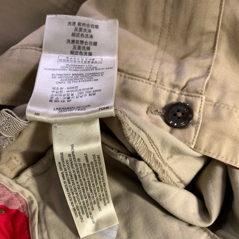 BURBERRY BRIT Size 32 Tan Khaki Solid Cotton Straight leg Casual Pants