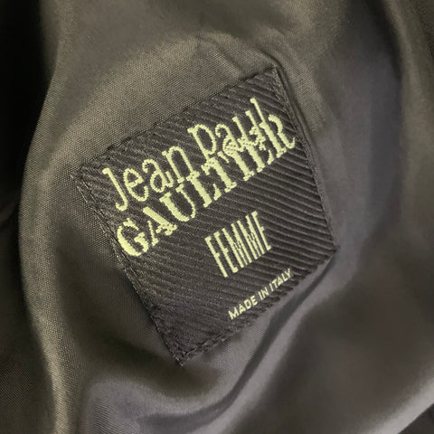 JEAN PAUL GAULTIER Size 12 Black Wool / Polyester Coat