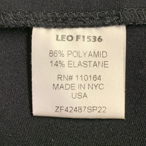 AVENUE MONTAIGNE Taille 0 Noir Polyamide Mélangé Pantalon Décontracté Évasé