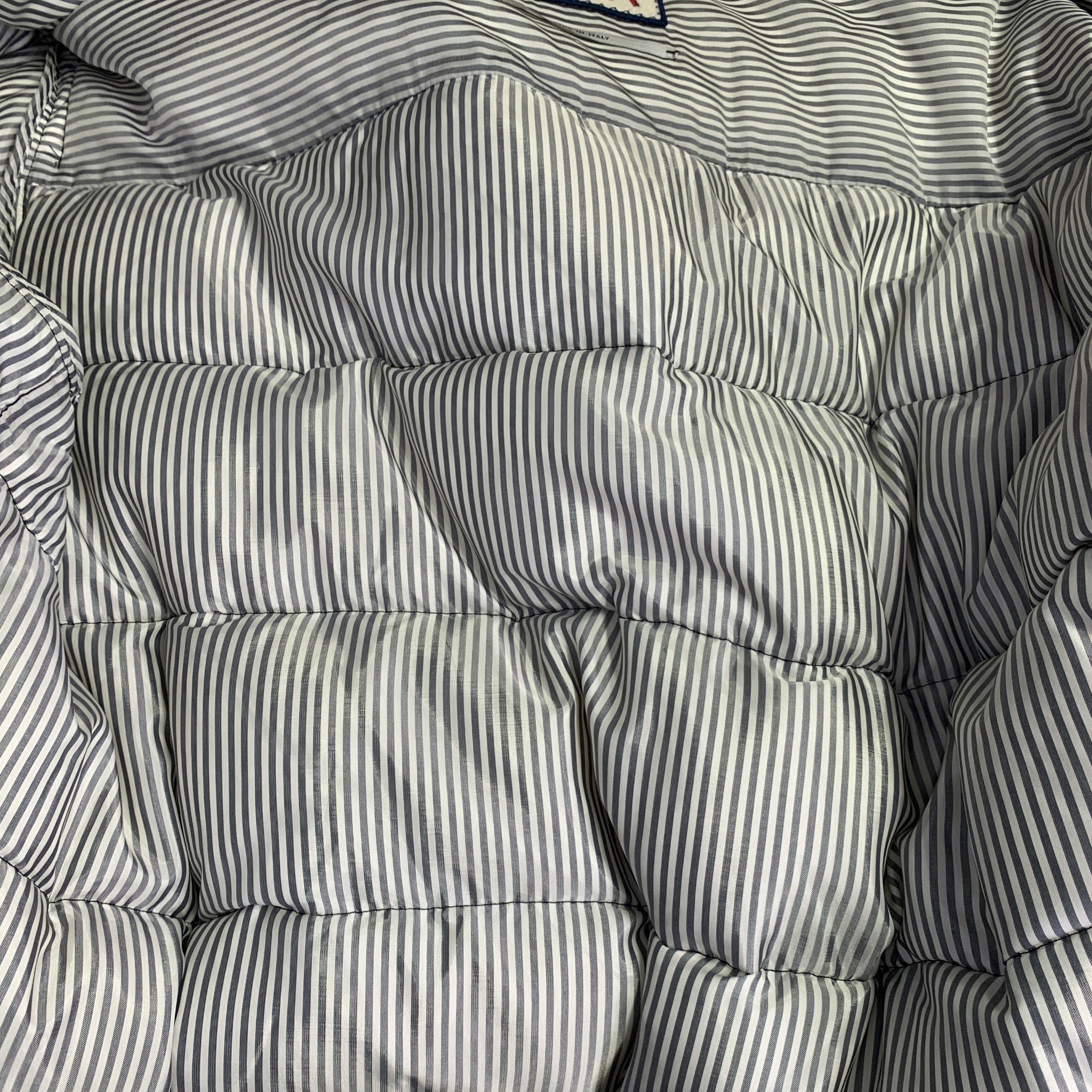 MONCLER Size XXL Navy Quilted Wool Snaps Jacket – Sui Generis