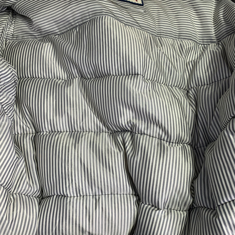 MONCLER Size XXL Navy Quilted Wool Snaps Jacket