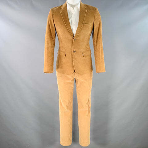 BAND OF OUTSIDERS Size S Tan Corduroy Cotton Notch Lapel Suit