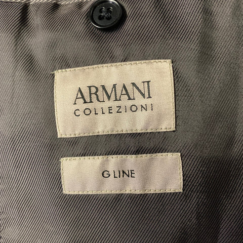 ARMANI COLLEZIONI Size 40 Black Wool Notch Lapel Sport Coat