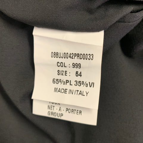 Veste 8 BY YOOX Taille 44 Noir Surpiqûres Blanches Contrastées