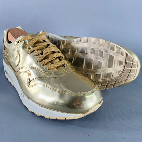 NIKE 2020 30th Anniversary Size 12 Gold Metallic Low Top Sneakers