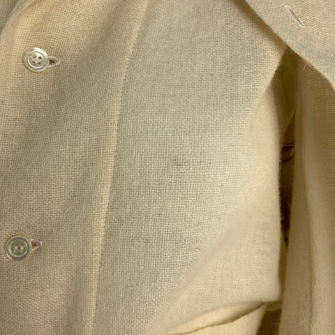 COMME des GARCONS 1980s Taille S Crème Laine Mélange Double Couche Veste