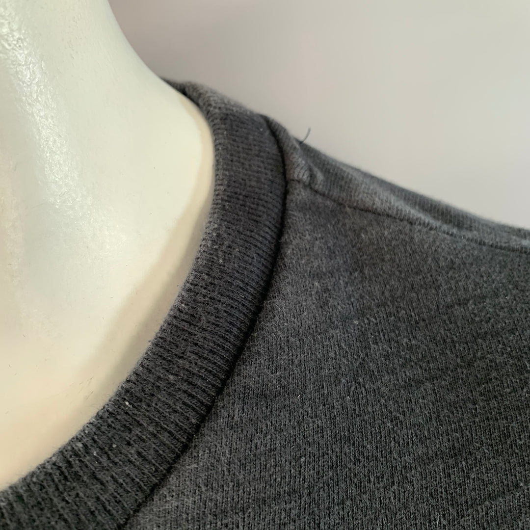 RAG & BONE Size XXL Yin Yang Black White Print Cotton Crew Neck Sweatshirt