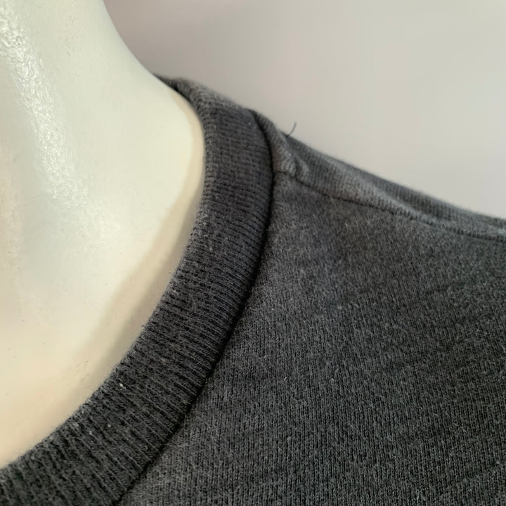 RAG & BONE Size XXL Yin Yang Black White Print Cotton Crew Neck Sweatshirt