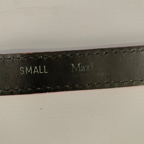 MAX MARA Waist Size S Pink Textured Ostrich Leather Belt