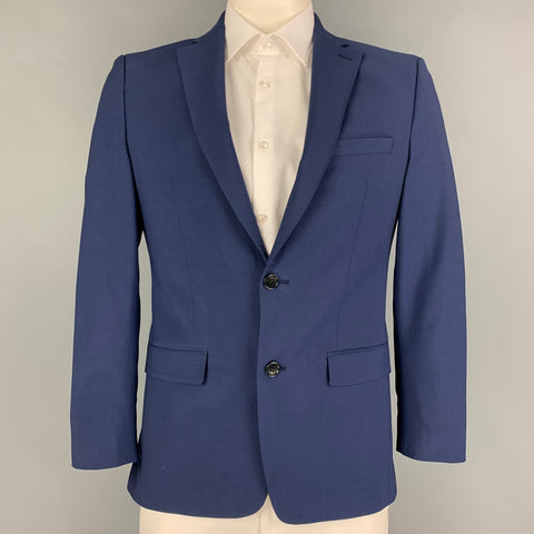 JOHN VARVATOS * U.S.A. Size 40 Blue Wool Sport Coat