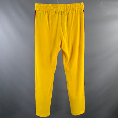 PALM ANGELS Size L Yellow Purple Corduroy Joggers Casual Pants
