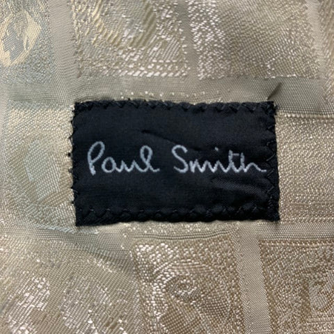 PAUL SMITH Size 40 Black Brown Window Pane Wool Cashmere Sport Coat