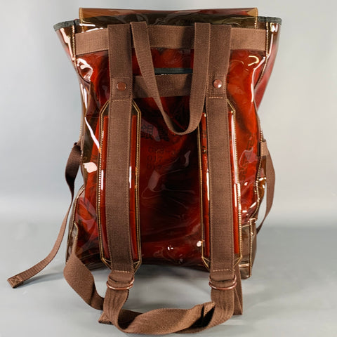 EASTPAK x RAF SIMONS SS18 Blade Runner Red Clear PVC Snaps Backpack